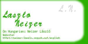 laszlo neizer business card